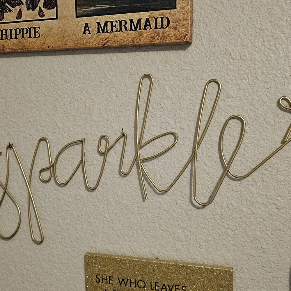 Gold sparkle decor
